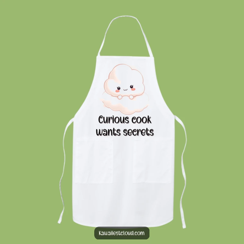 Funny Curious Cloud Apron - Kitchen Mysteries, Chef Humor & Practical Gift