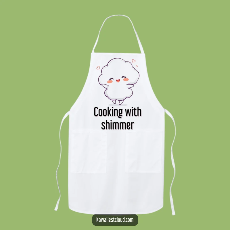 Funny Delighted Cloud Apron - Joyful Cooking, Kitchen Sparkle & Practical Gift