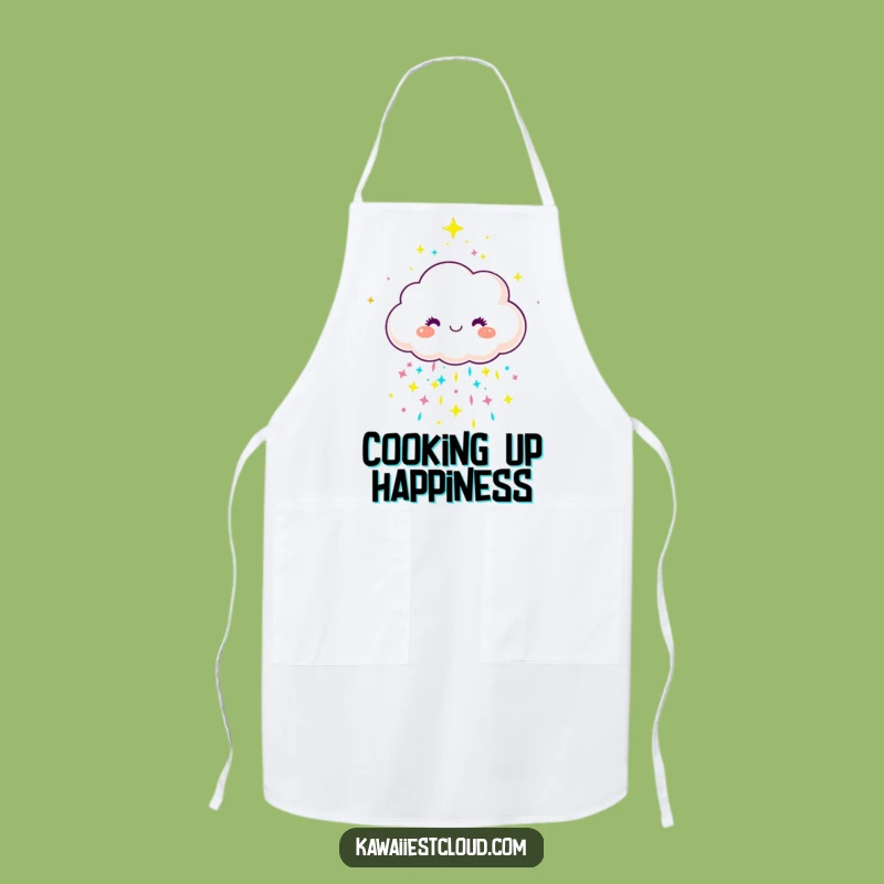 Funny Joyful Cloud Apron - Colorful Cooking, Kitchen Sparkle & Practical Gift
