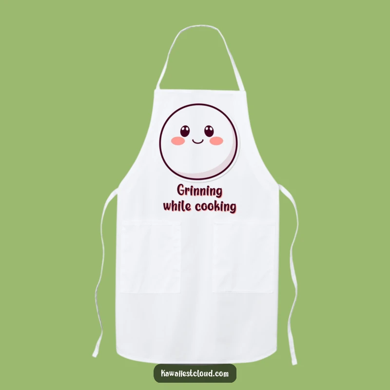 Funny Rounded Character Apron: Kitchen Smile, Fun Cooking Funny Gift Idea