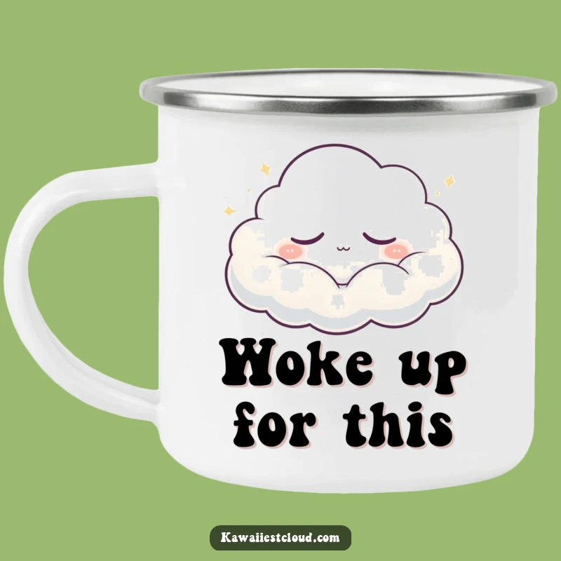 Funny Sleepy Cloud Camping Mug: Cozy Campfire Companion