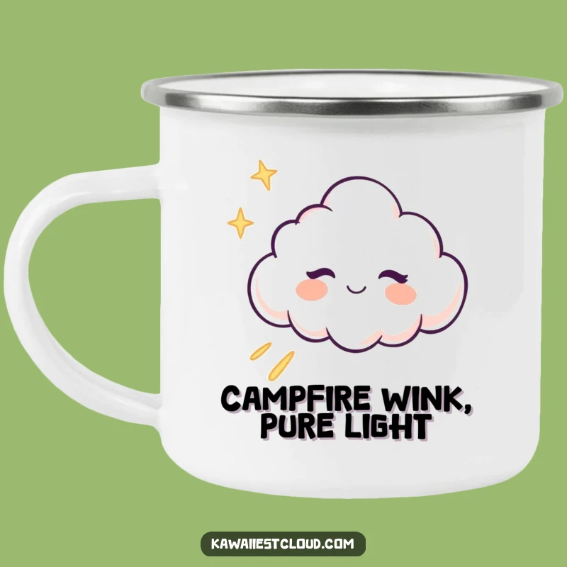 Funny Winking Cloud Camping Mug - Magical Adventures, Durable & Hilarious Gift