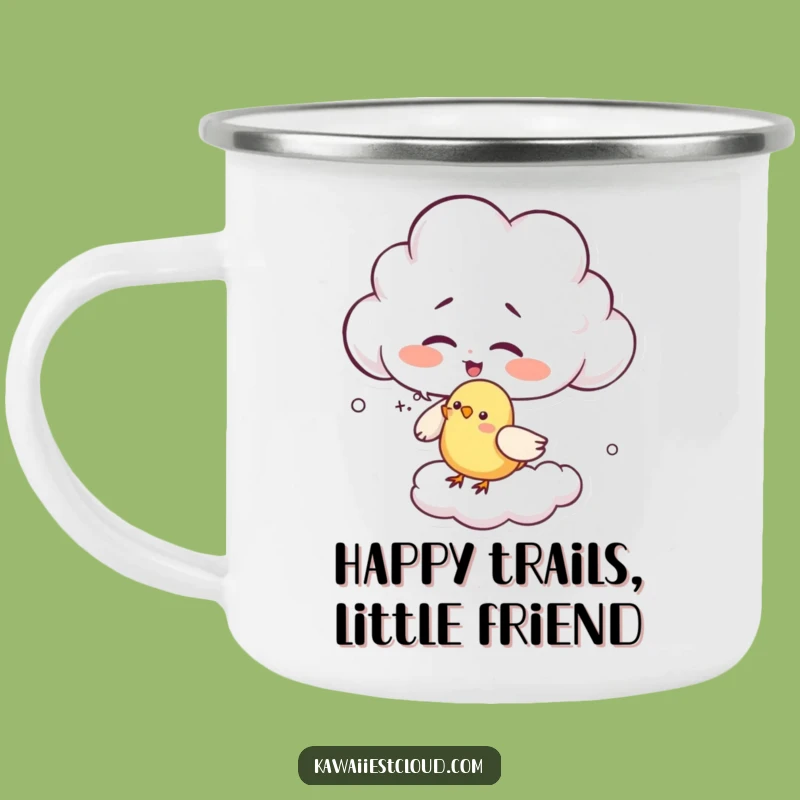 Funny Giggling Cloud Camping Mug - Tickle Your Adventure