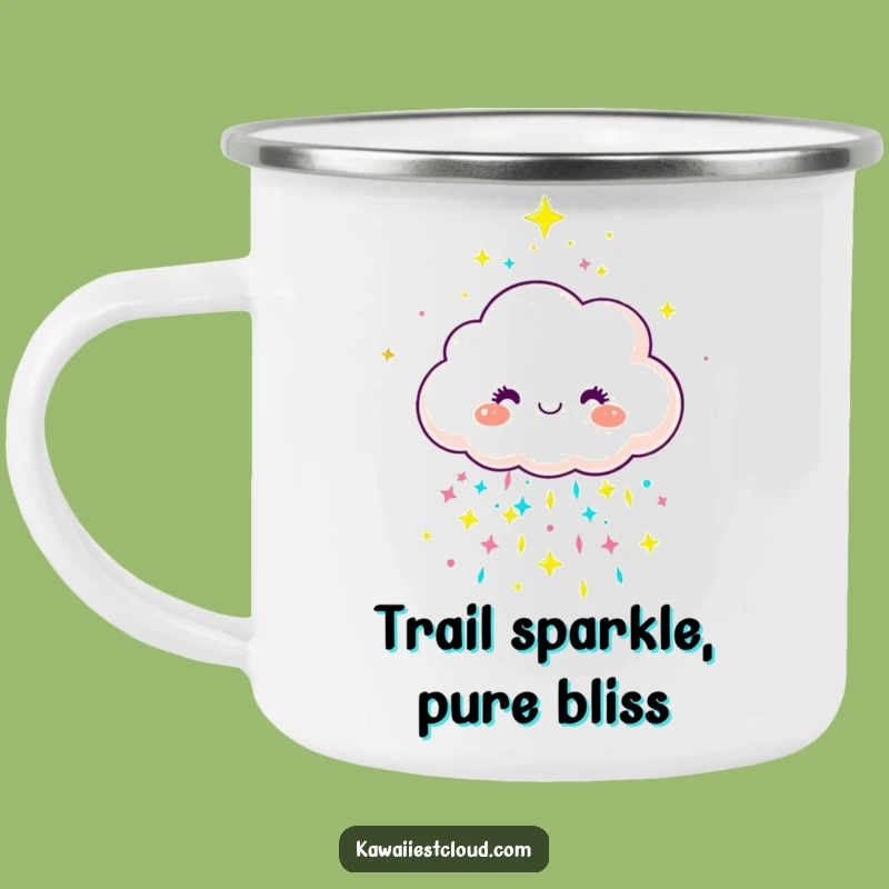 Funny Joyful Cloud Camping Mug - Colorful Adventures, Durable & Hilarious Gift