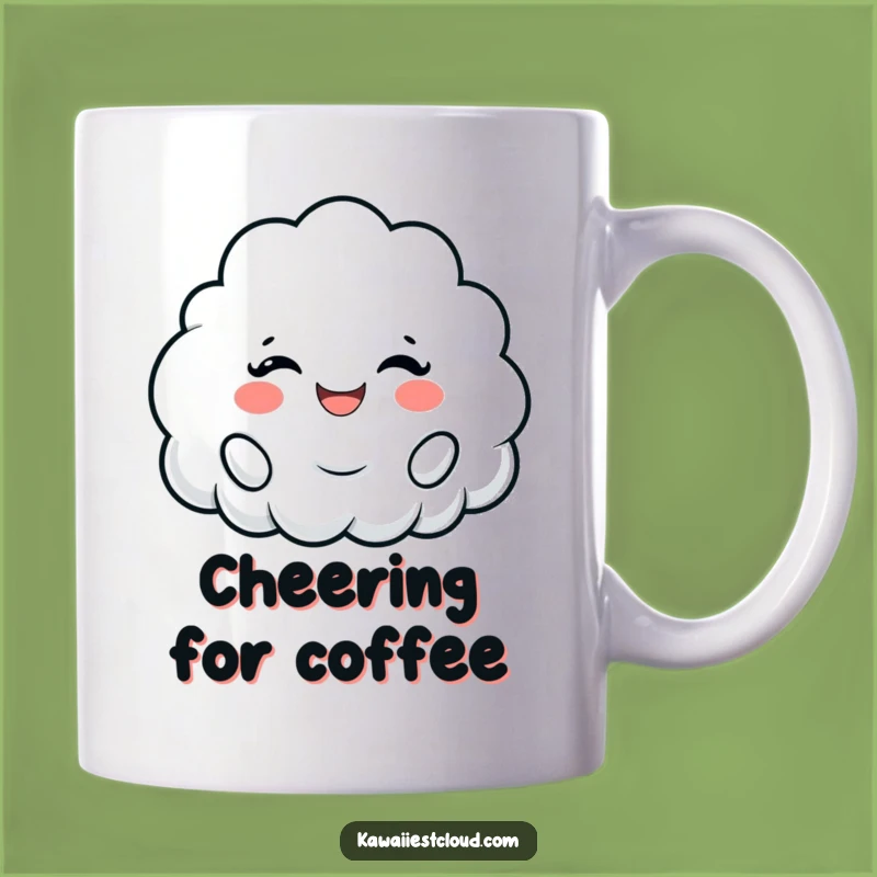 Cheering Cloud Funny Mug: Your Daily Dose of Fluffy Encouragement!