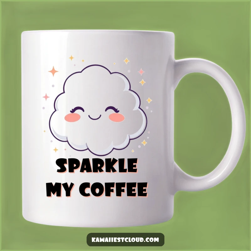 Funny Giggling Cloud Glitter Mug - Sparkle and Fun - Funny Gift Idea