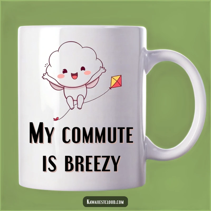 Funny Kite Riding Cloud Mug: Embrace Adventure with This Hilarious and Joyful Gift