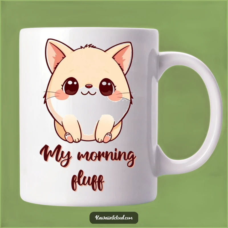 Funny Plump Creature Mug: Adorable Curious Eyes, Perfect Gift for Animal Lovers