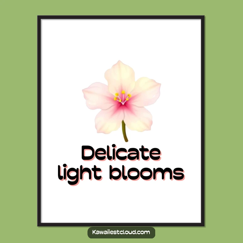 Funny Blossom Digital Art: Translucent Light Download, Enchanting Humorous Gift for Decor