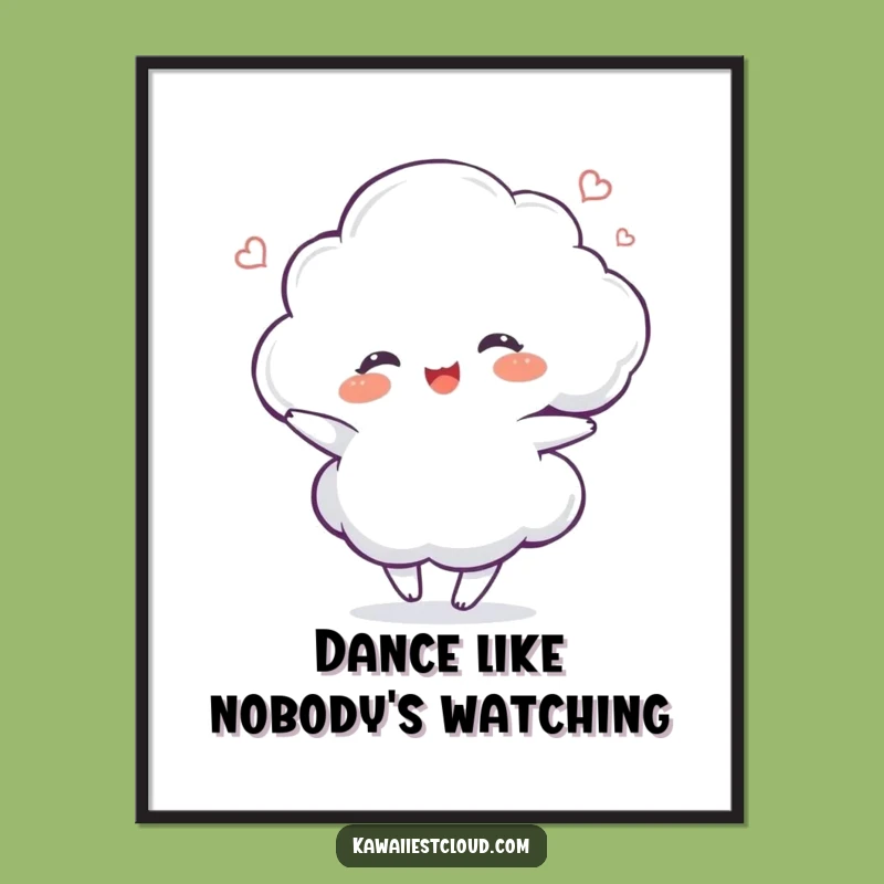 Funny Delighted Cloud Digital Art - Instant Joy, Hilarious Gift Download