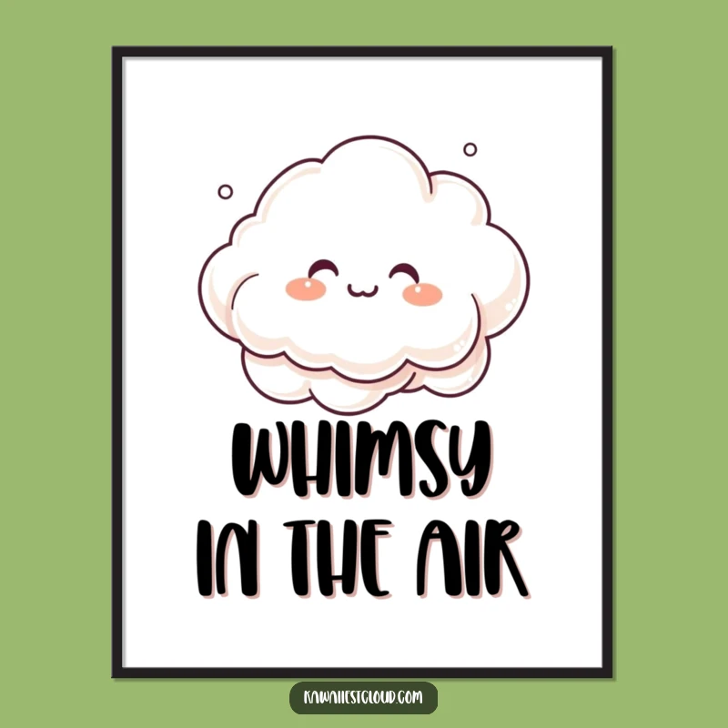 Funny Mist Cloud Digital Art: Whimsical Creation, Instant Funny Gift Download