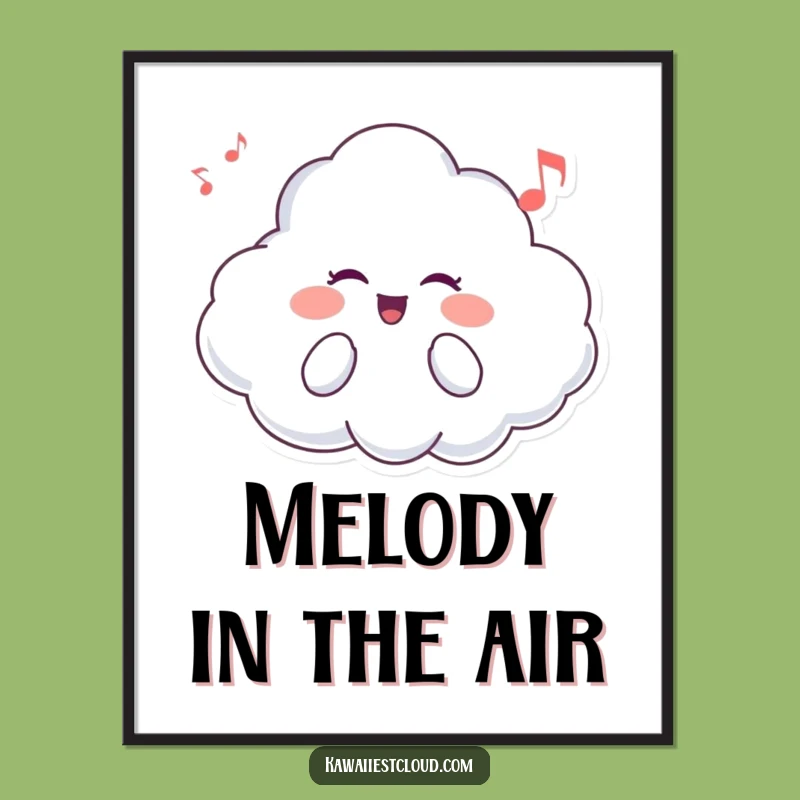 Funny Cloud Singer Digital Art: Instant Musical Joy for Your Walls Gift