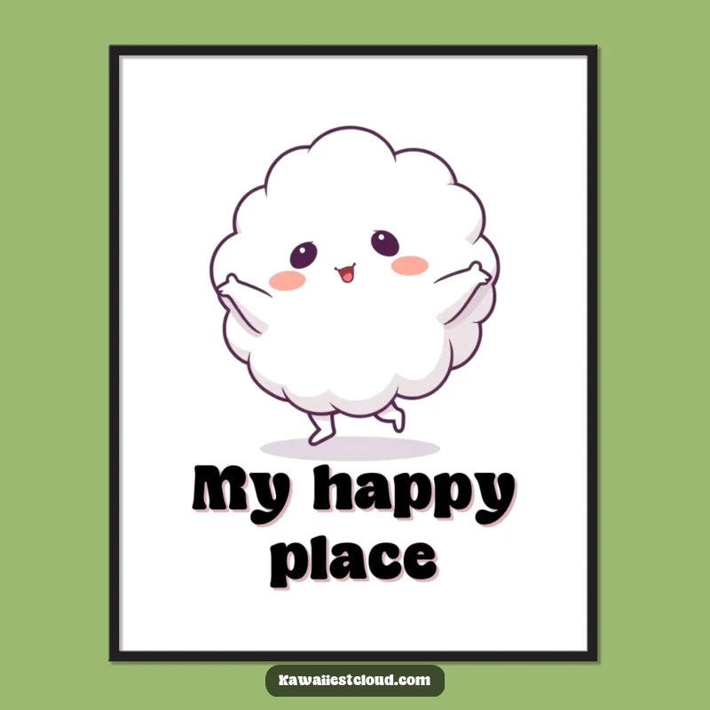 Funny Cloud Dance Digital Art: Instant Joy for Your Walls - Amazing Funny Gift!