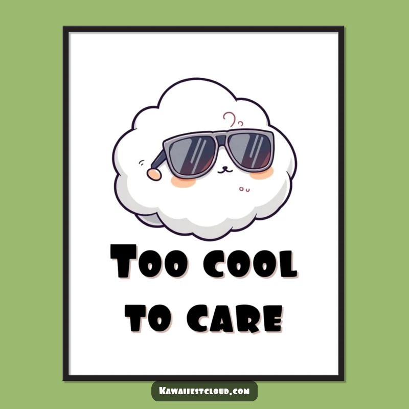 Funny Cool Cloud Digital Art - Instant Style for Your Walls