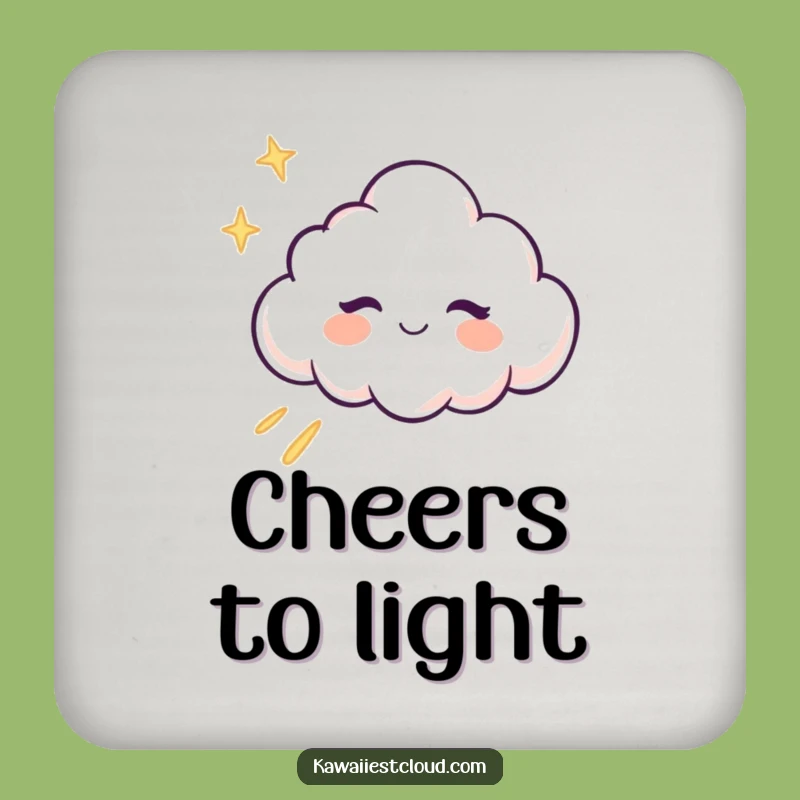 Funny Winking Cloud Coaster - Magical Drinks, Protective & Practical Gift