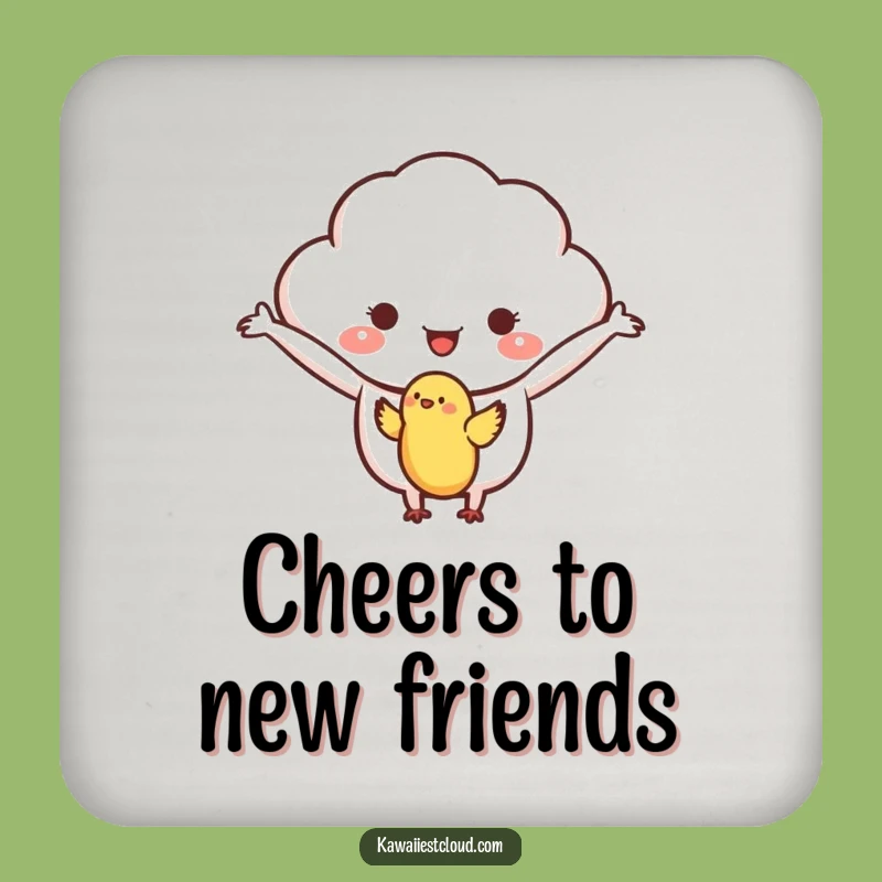 Funny Kind Cloud Coaster, Welcoming Bird Decor, Gentle Table Protection