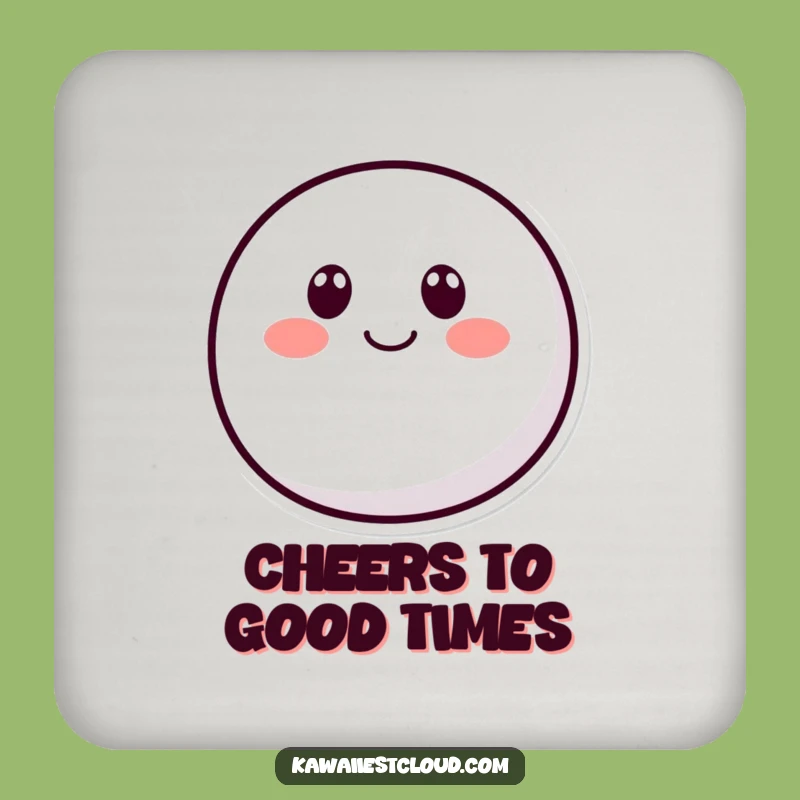 Funny Rounded Character Coasters: Smile Protection, Chic Funny Gift for Tables