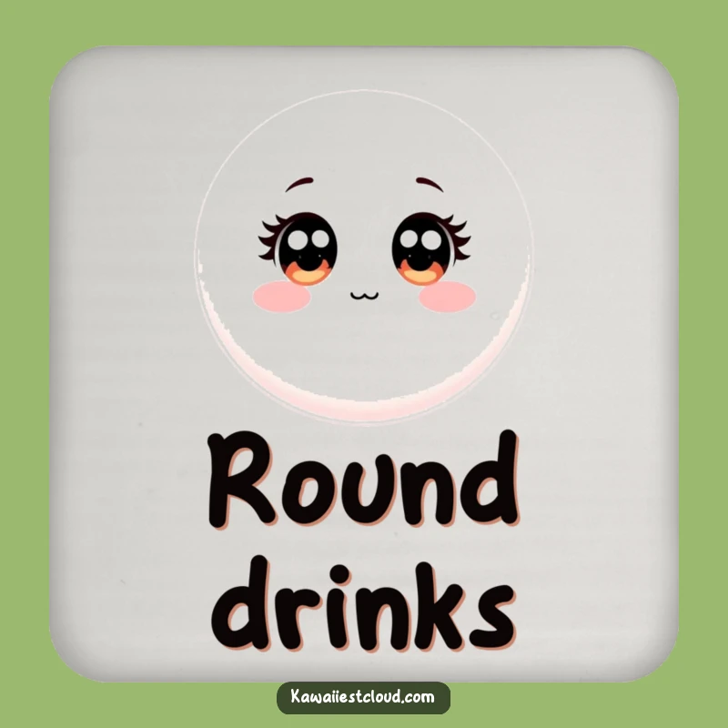 Funny Round Object Coaster Set: Protect Surfaces with Innocent Charm