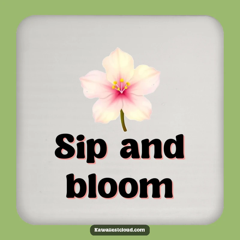 Funny Blossom Coaster: Glowing Petals Protection, Enchanting Humorous Gift for Tables