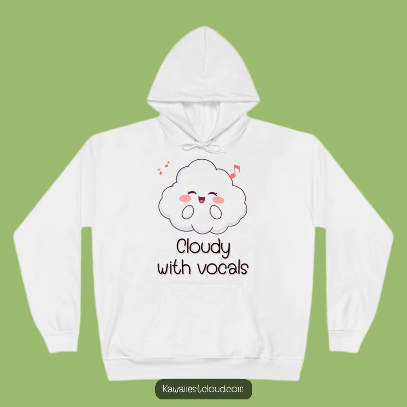 Cozy Funny Cloud Singer Hoodie: Warm Melodies for Chilly Days Gift
