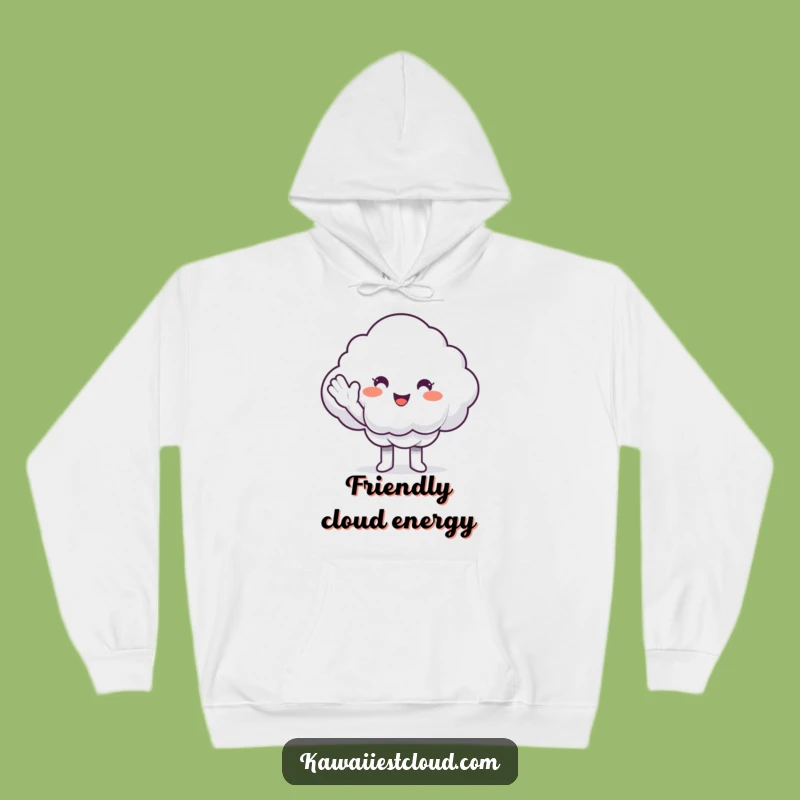 Cozy Funny Cloud High-Five Hoodie: Warmth and Positivity Gift