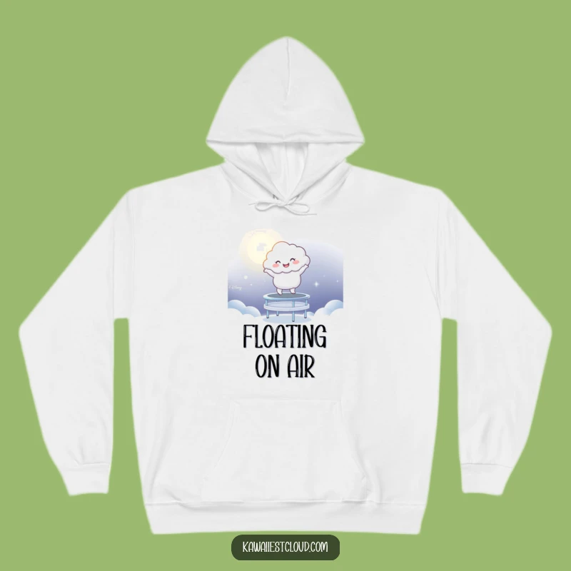Cozy Funny Cloud Moonlight Trampoline Hoodie: Warmth and Laughter Gift