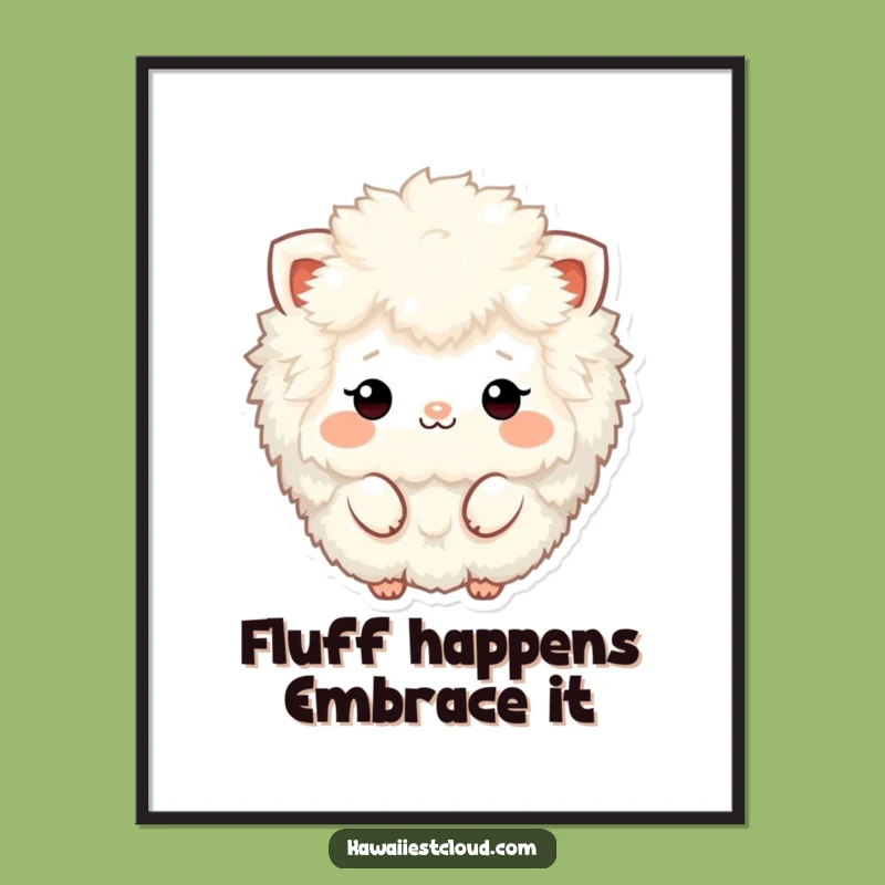 Free Printable Wall Art: Fluffy Character's Abstract Fun, Funny Downloadable Decor