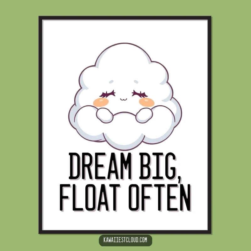 Free Printable Cloud Wall Art: Dreamy Character Serenity, Quirky DIY Downloadable Decor