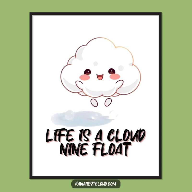 Free Printable Cloud Art: Ethereal Bounce Downloadable Decor, Funny DIY