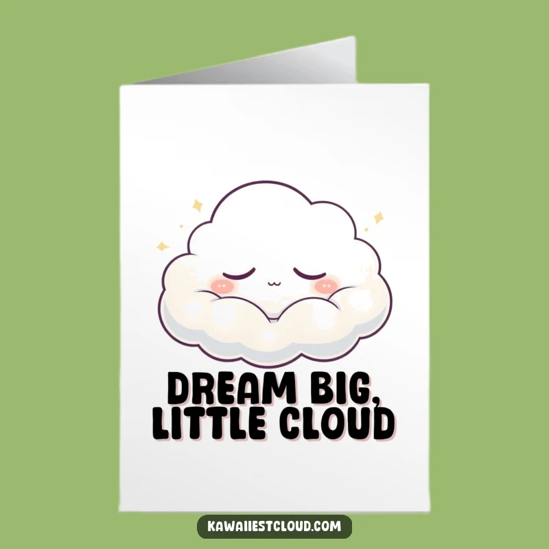 Free Printable Sleepy Cloud Birthday Card: Funny Downloadable Gift for Dreamers