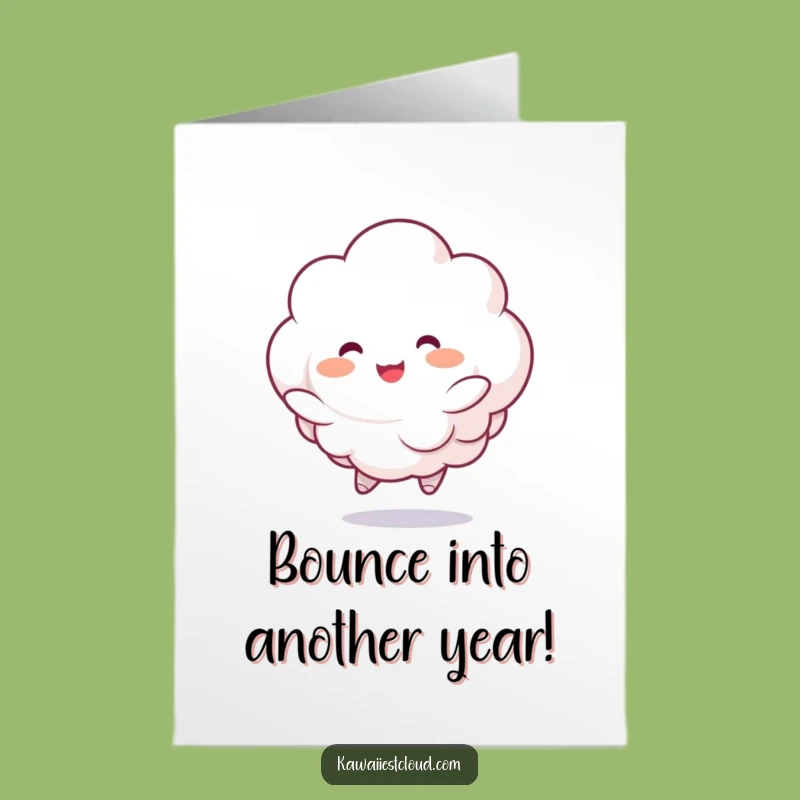 Free Printable Birthday Card: Bouncing Cloud, Joyful Downloadable Surprise!