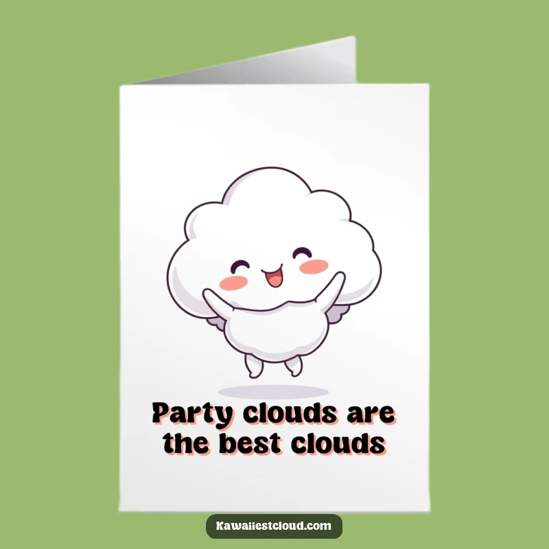 Free Printable Birthday Card: Funny Bouncy Cloud Jig, a Hilarious Downloadable Gift