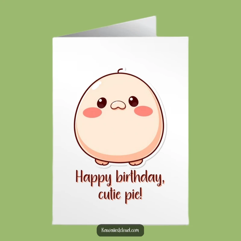 Free Printable Birthday Card: Button-Eyed Pal's Cheerful Greeting - Funny Downloadable Gift