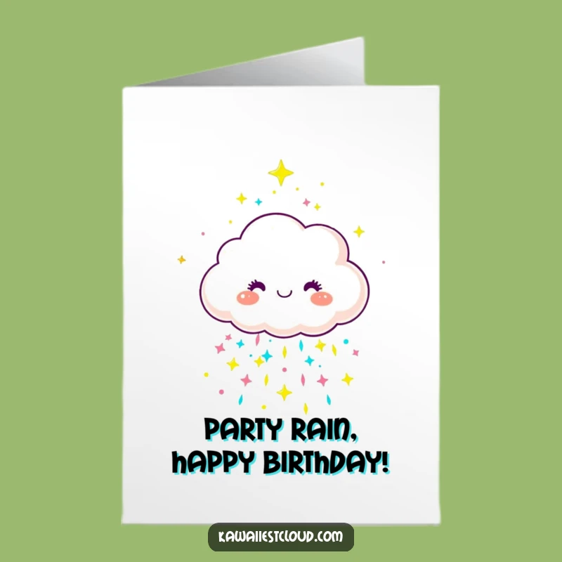 Free Printable Joyful Cloud Birthday Card Funny Downloadable Gift for Fun