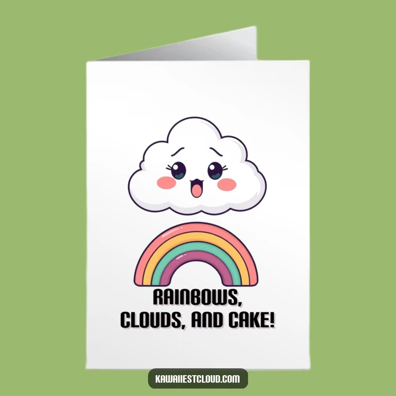 Surprised Cloud Birthday Card: Free Printable Funny Downloadable Gift for Laughs