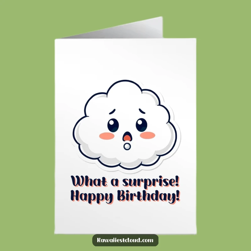 Free Printable Birthday Card: Surprised Cloud, Funny Downloadable Mystery!