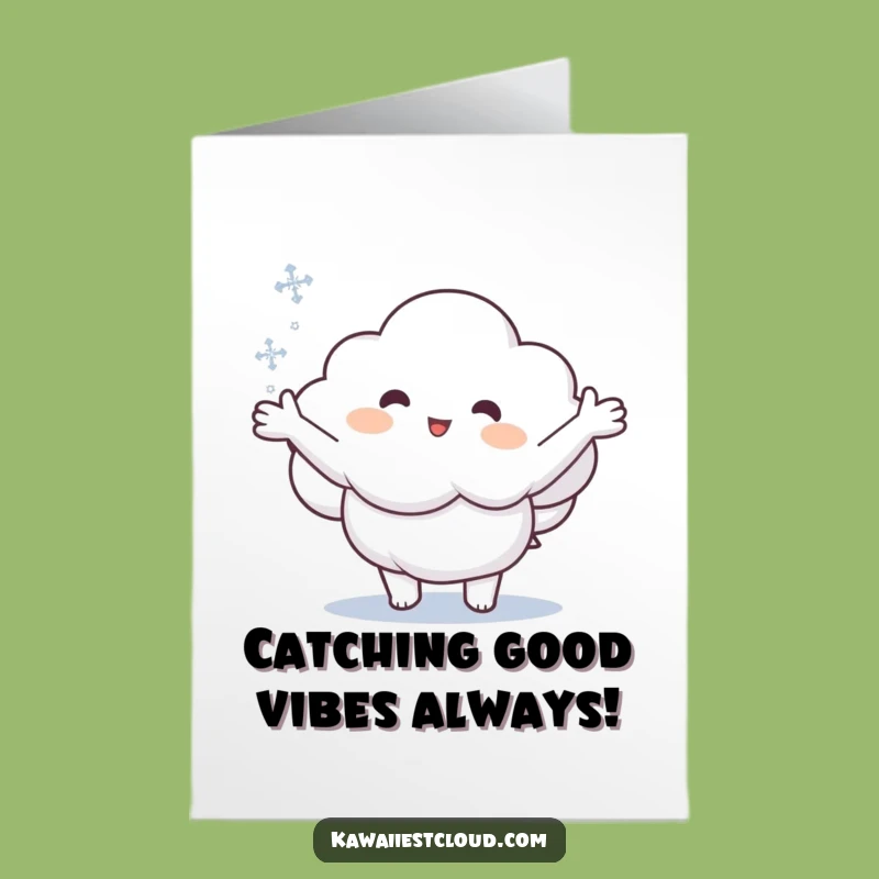 Snowflake Catcher Cloud Congrats: Free Printable Funny Downloadable Gift for Achievements