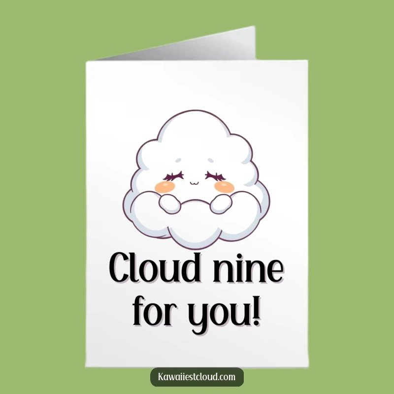 Free Printable Cloud Card: Dreamy Congrats Message, Easy DIY Downloadable Gift Idea