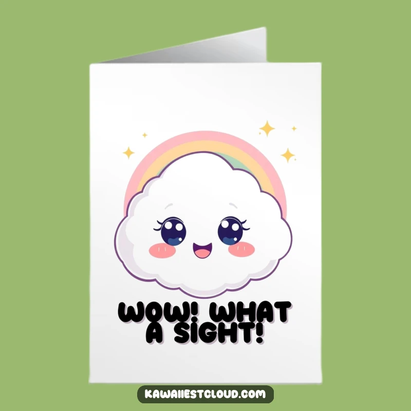 Free Printable Congrats Card: Cloud Sees Rainbow