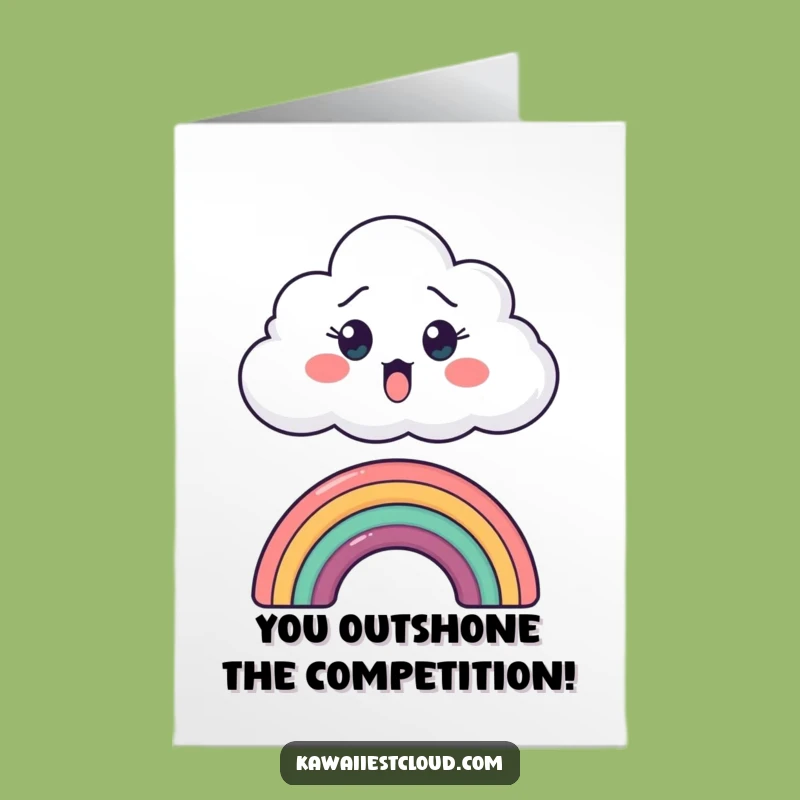 Surprised Cloud Congrats Card: Free Printable, Funny Downloadable Gift for Any Occasion