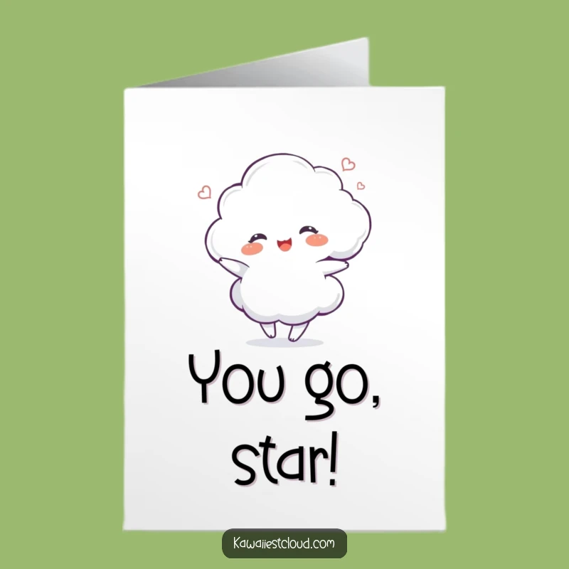 Free Printable Delighted Cloud Congrats Card Funny Downloadable Gift for Success