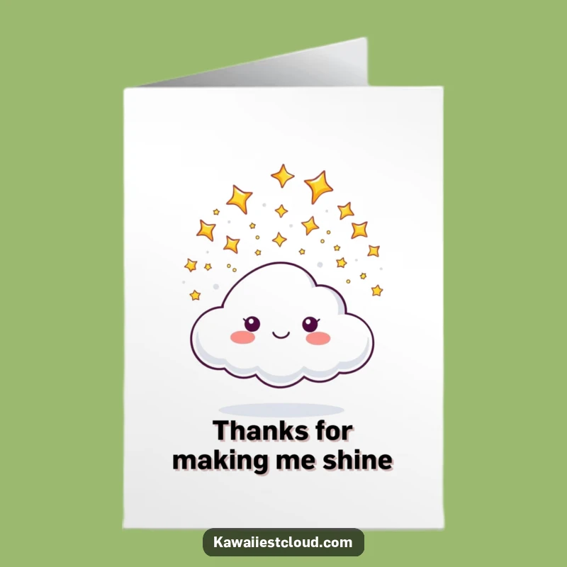 Funny Free Printable Thank You Card: Star Shower Gratitude - Downloadable Art