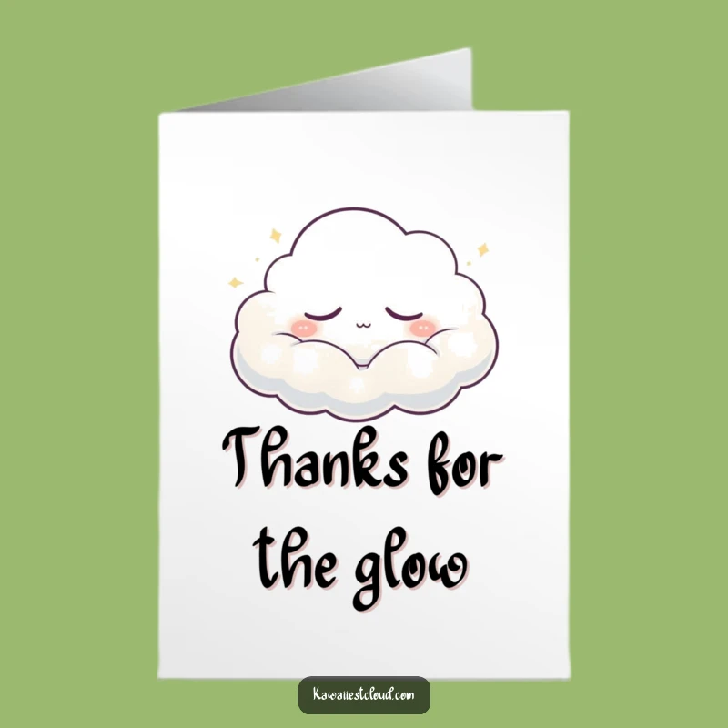 Free Printable Sleepy Cloud Thank You Card: Funny Downloadable Gift of Gratitude