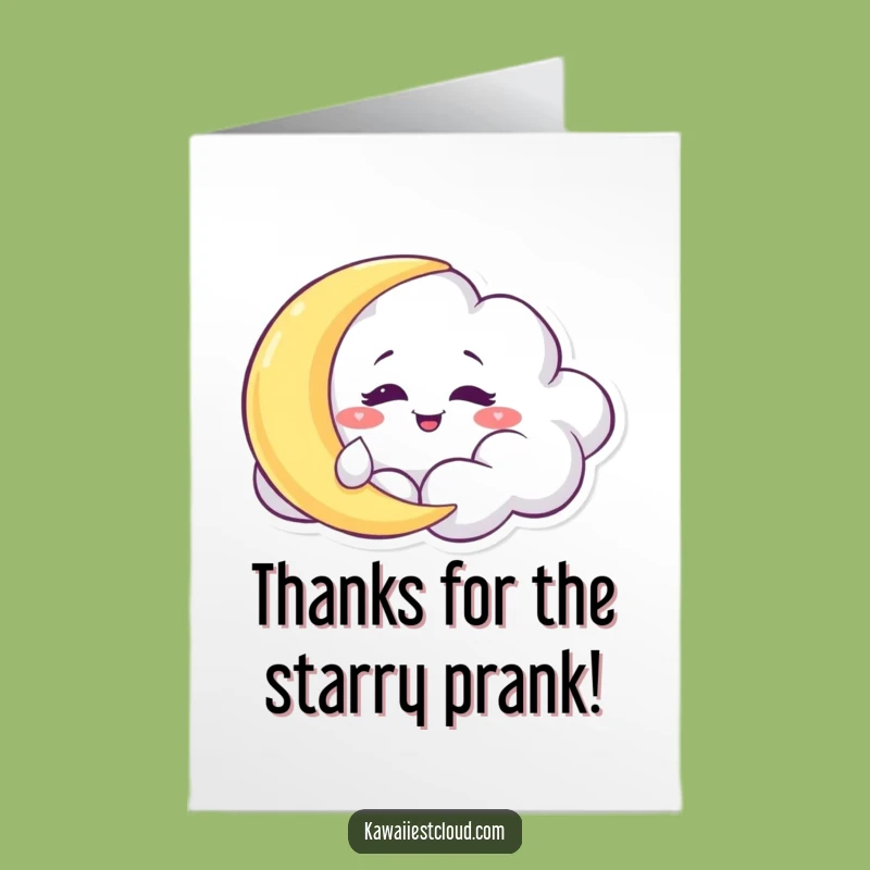 Free Printable Mischief Cloud Thank You Card: Funny Downloadable Playful Gratitude