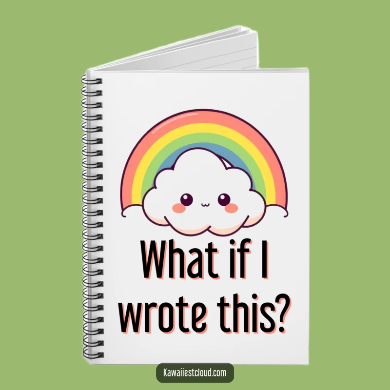 Funny Curious Cloud Notebook - Journal Your Discoveries with Humor