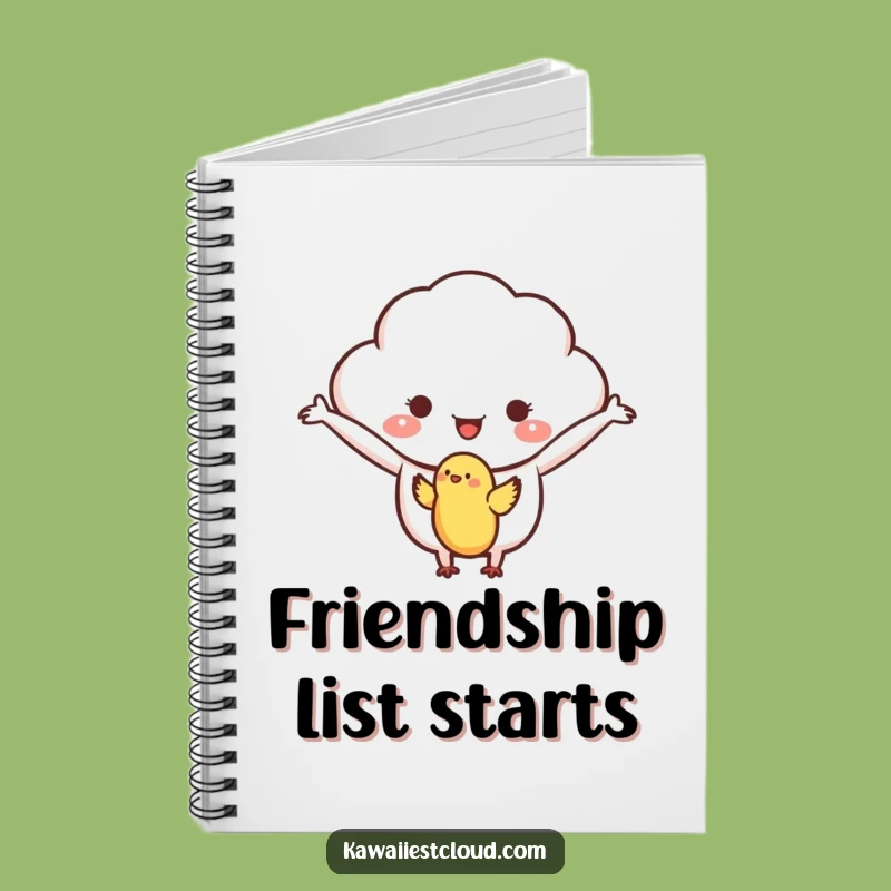 Funny Kind Cloud Notebook, Welcoming Journal, Gentle Thoughts Holder