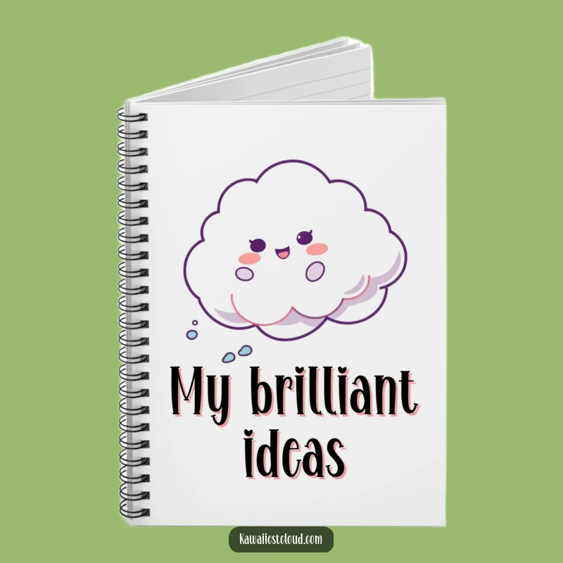 Funny Shimmer Cloud Notebook: Jot Down Ideas with Playful Iridescent Charm