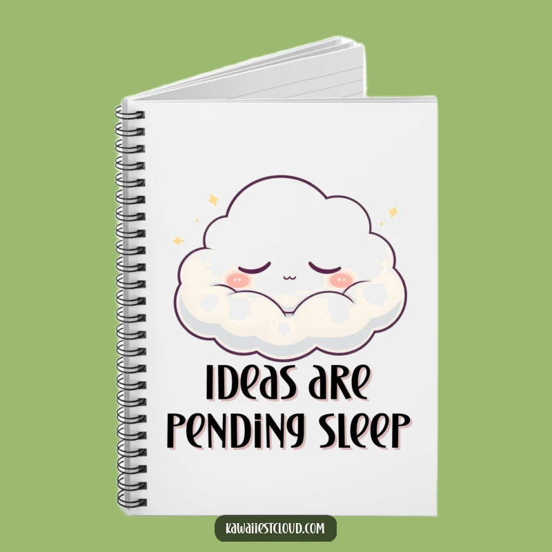 Funny Sleepy Cloud Notebook: Jot Down Ideas with Peaceful Humor