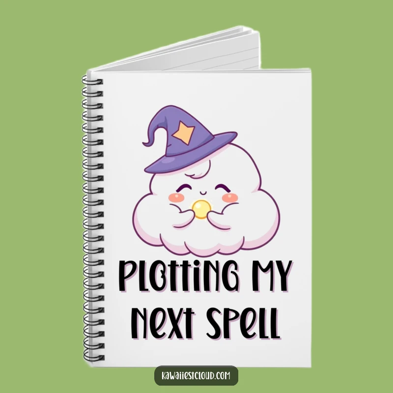 Funny Wizard Cloud Notebook: Spellbinding Ideas and Notes Gift
