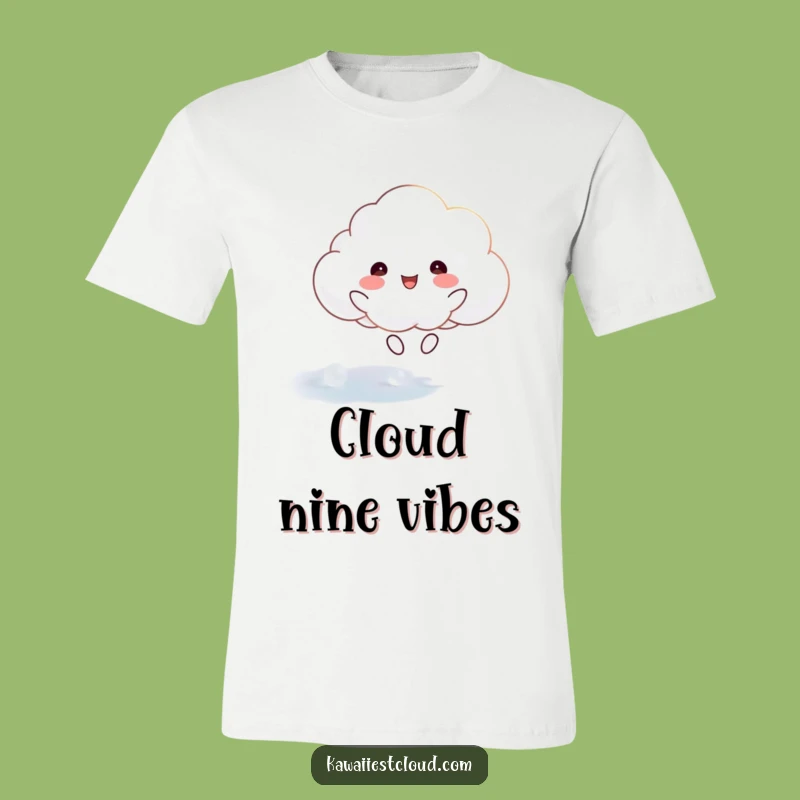 Funny Joyful Cloud T-Shirt: Bouncing on Ethereal Surface for a Hilarious Look